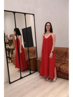 Robe Aix -Mode Vêtements Magasin 0052 rouge atelier de mila 2