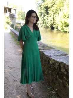 Robe Malorqua -Mode Vêtements Magasin 012 vert bresil atelier de mila 2
