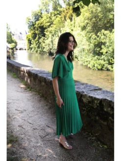 Robe Malorqua -Mode Vêtements Magasin 012 vert bresil atelier de mila 3