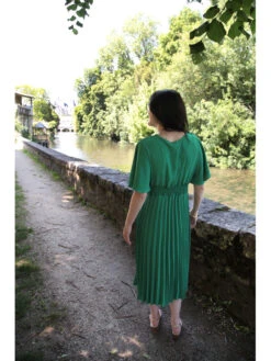 Robe Malorqua -Mode Vêtements Magasin 012 vert bresil atelier de mila 4