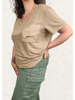 Tee Shirt Lucas -Mode Vêtements Magasin 08671 beige w studio 2