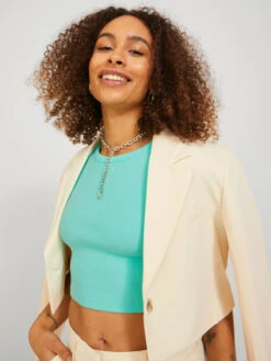 JJXX Crop Top Florie -Mode Vêtements Magasin 12217164 aruba blue jjxx 2
