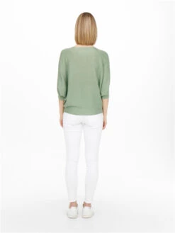 JACQUELINE DE YONG Pull Ample New Behave -Mode Vêtements Magasin 15181237 basil melange jacqueline de yong 2