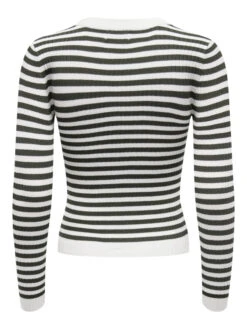 JACQUELINE DE YONG Pull Plum -Mode Vêtements Magasin 15266063 cloud dancer stripe jacqueline de yong 2