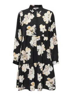 JACQUELINE DE YONG Robe Karla -Mode Vêtements Magasin 15291358 black whitecap gray jacqueline de yong 3