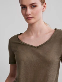 Pieces Tee Shirt Phoebe -Mode Vêtements Magasin 17120095 deep lichen green pieces 2