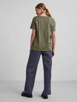 Pieces Tee Shirt Ria -Mode Vêtements Magasin 17120455 deep lichen green pieces 3