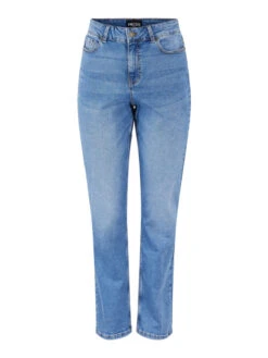 Pieces Jean Luna Straight -Mode Vêtements Magasin 17120957 medium blue denim pieces 3