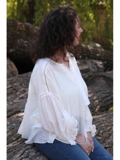 Chemise Noelie -Mode Vêtements Magasin 2095 blanc w studio 2