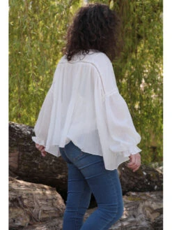 Chemise Noelie -Mode Vêtements Magasin 2095 blanc w studio 3