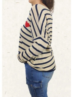 Pull Coeur -Mode Vêtements Magasin 22016 marine glossy 2