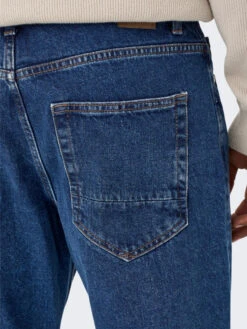 Only & Sons Jean Tapered Cropped Avi 8 Only & Sons Jean Tapered Cropped Avi -Mode Vêtements Magasin 22021420 blue denim only sons 3