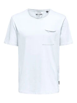 Only & Sons Tee-shirt Roy -Mode Vêtements Magasin 22022531 bright white only sons 2