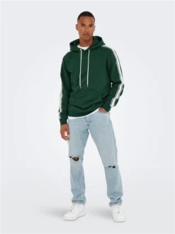 Only & Sons Sweat à Capuche Kyle -Mode Vêtements Magasin 22023324 dark green only sons 2