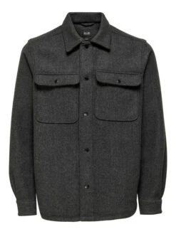 Only & Sons Onsash Ovr Woolen Look Pkt Ls Shirt