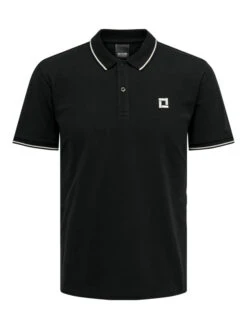 Only & Sons Polo Fletcher 10 Only & Sons Polo Fletcher -Mode Vêtements Magasin 22024827 black bright white only sons 4