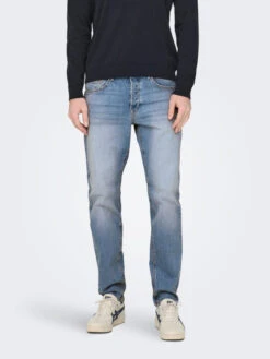 Only & Sons Jean Tapered Avi -Mode Vêtements Magasin 22024934 light blue denim only sons 2