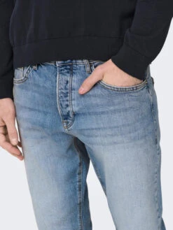 Only & Sons Jean Tapered Avi -Mode Vêtements Magasin 22024934 light blue denim only sons 3