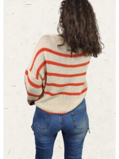 Pull Tony 6 Pull Tony -Mode Vêtements Magasin 22727 orange glossy 2