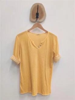 Tee-shirt Manches 3/4 Pinocchio -Mode Vêtements Magasin 2604 jaune lacomy 2