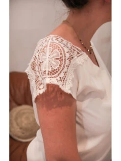 Unika Chemisier Amaria -Mode Vêtements Magasin 3019 blanc unika 2