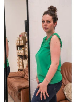 Unika Chemisier Adra -Mode Vêtements Magasin 3026 vert unika 2