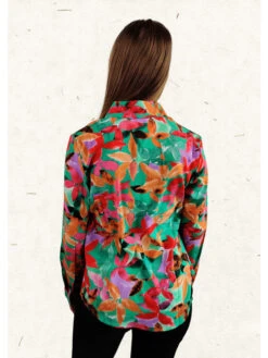 Chemisier Antoine -Mode Vêtements Magasin 6617 a33 vert orange suzzymilly 2