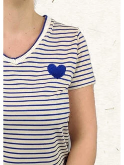 Tee Shirt Coeur -Mode Vêtements Magasin 7145co bleu royal lacomy 3