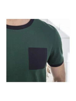 Tee Shirt Poche ContrastePio -Mode Vêtements Magasin 800298 2580 vert bouteille la gentle factory 2