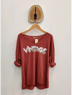 Tee Shirt Vintage Strass
