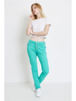 Pantalon Boyfriend Boutons Fantaisie Garfield