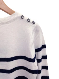 Pull Marin -Mode Vêtements Magasin b1312 blanc marine cc fashion 3