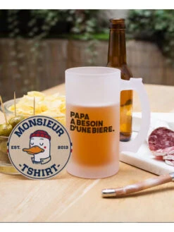 Chope "papa A Besoin D'une Bière"