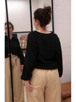 Chemise Hilane -Mode Vêtements Magasin c98442 noir w studio 2