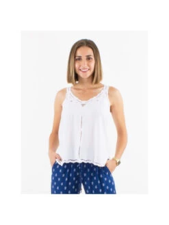 Debardeur Camiri -Mode Vêtements Magasin ch17196 blanc coline 2