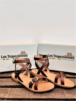 Les Tropeziennes Sandales Hepana -Mode Vêtements Magasin hepana tan les tropeziennes 2