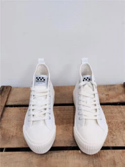 No Name Basket Toile Montantes Iron -Mode Vêtements Magasin iron mid white fox white no name 3