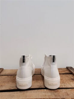 No Name Basket Toile Montantes Iron -Mode Vêtements Magasin iron mid white fox white no name 4