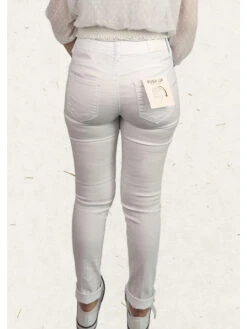 Pantalon Adrienne -Mode Vêtements Magasin j2656 blanc 1 voggo 2