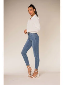 Jeans Taille Haute Revers Rachel -Mode Vêtements Magasin jeans taille haute revers rachel 2