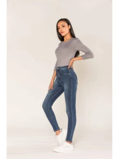 Jeans Taille Très Haute Skinny Jenna -Mode Vêtements Magasin jeans taille tres haute skinny jenna 2