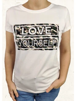 Tee Shirt Love -Mode Vêtements Magasin mg13530 blanc mg 2