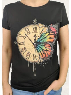 Tee Shirt Papillon -Mode Vêtements Magasin mg13533 noir mg 2