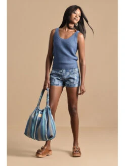 Molly Bracken Débardeur Bossia -Mode Vêtements Magasin n200abp blue denim molly bracken 2