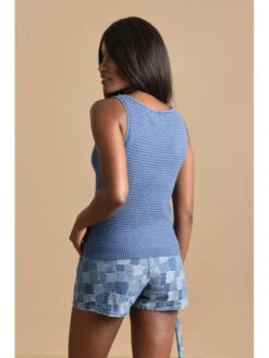 Molly Bracken Débardeur Bossia -Mode Vêtements Magasin n200abp blue denim molly bracken 3