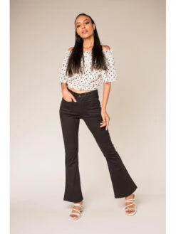 Jeans Bootcut Poches Plaquees Lilou