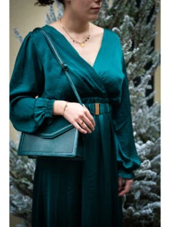 Robe Ceinture -Mode Vêtements Magasin r1732 vert sapin in april 3