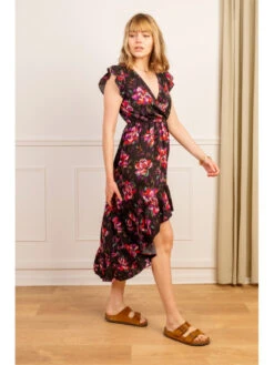 Robe Longue Heidi -Mode Vêtements Magasin r1998 noir violet in april 5