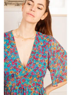 Robe Yris -Mode Vêtements Magasin r2337 bleu in april 5