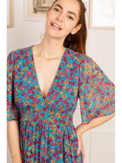 Robe Yris -Mode Vêtements Magasin r2337 bleu in april 6